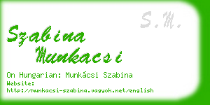 szabina munkacsi business card